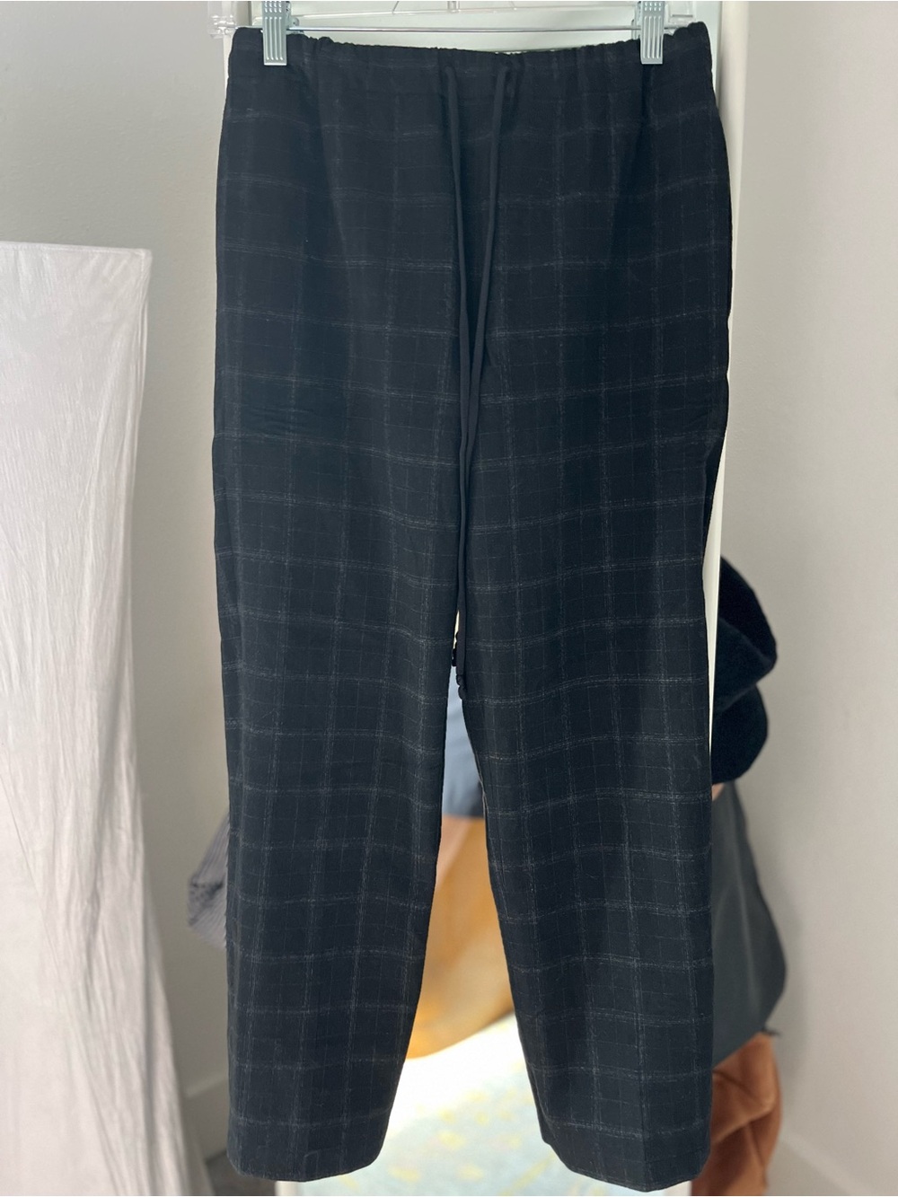 Babaton Black Grey Drawstring Trousers